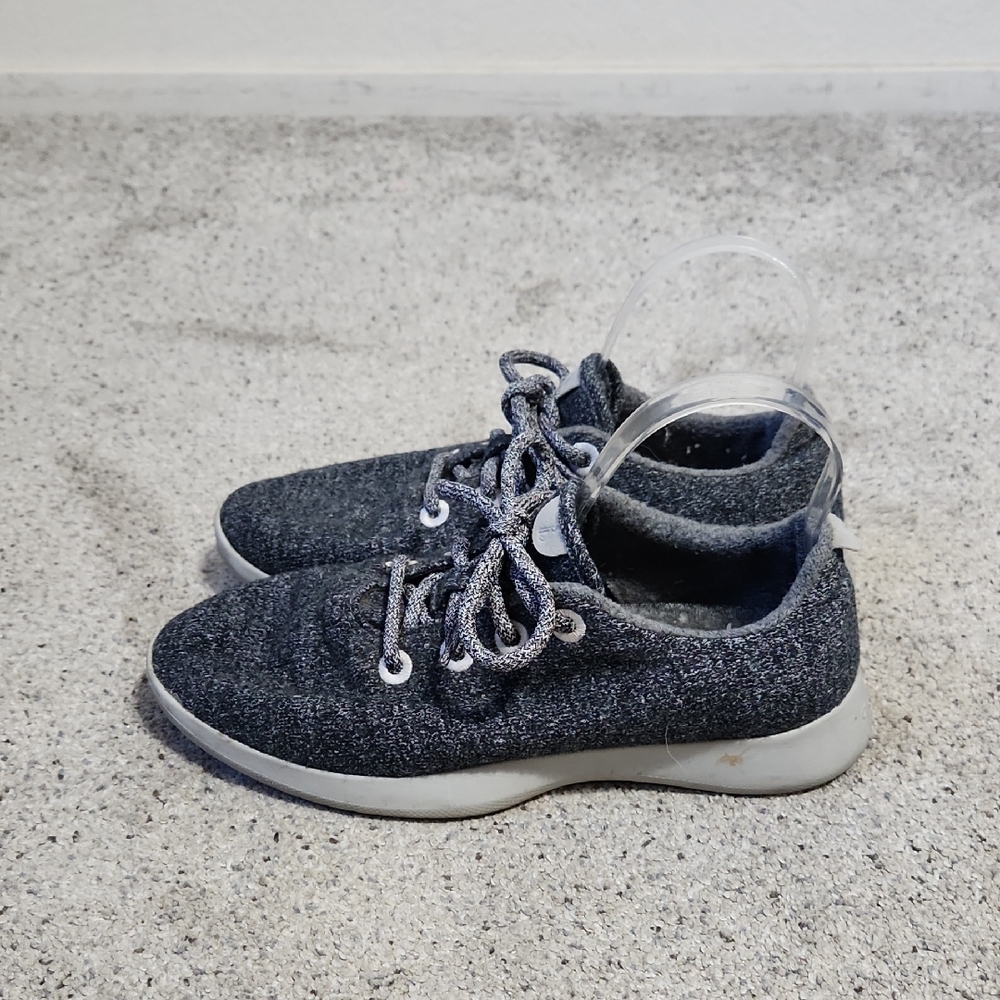 Allbirds Women's Wool Runners Sneakers Dark Grey/White Sole Size 10 - Picture 2 of 10